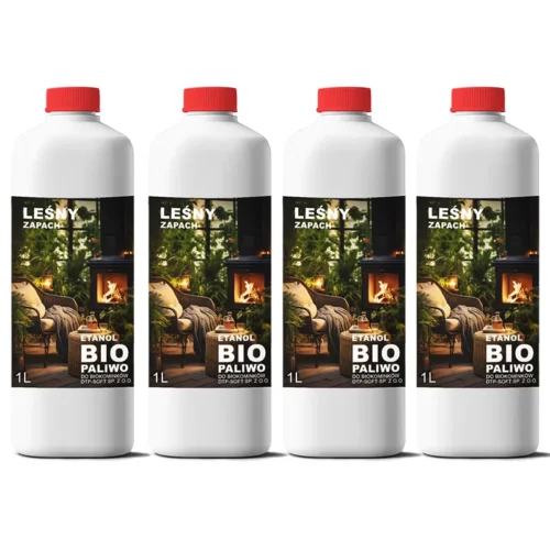 BIOETANOL BIOPALIWO do kominków zapach leśny 4L (4X1L)