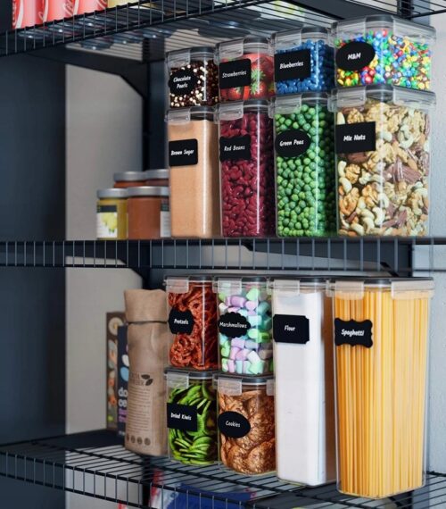 PLASTIKOWY POJEMNIK SŁOIK NA ŻYWNOŚC ZESTAW 14 SZT