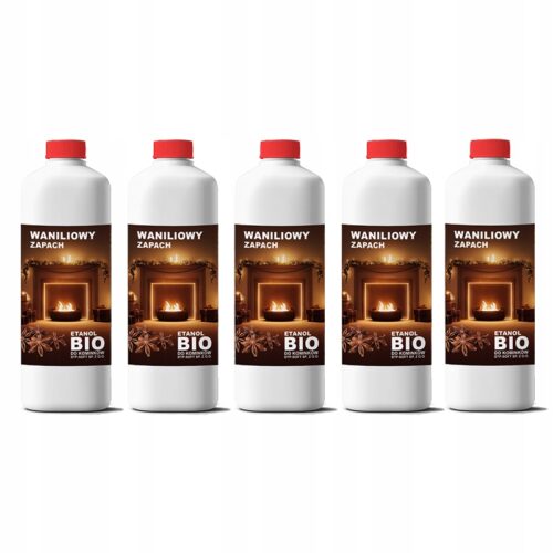 BIOPALIWO zapachowe BIOETANOL PŁYN paliwo do BIOKOMINKA wanilia 5L (5x1L)