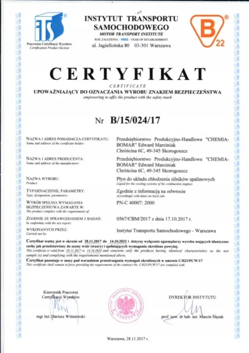UNIWERSALNY PŁYN DO CHŁODNIC 5L GLIDEX EXTRA G12 - obrazek 4