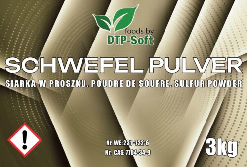 Siarka mielona proszek 3kg Czysta 99,9% w wiaderku Nawóz 3 kg - obrazek 4