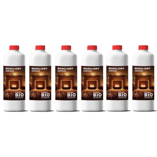 BIOPALIWO zapachowe BIOETANOL PŁYN paliwo do BIOKOMINKA wanilia 6L (6x1L)