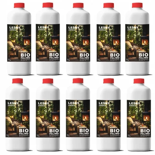 BIOETANOL BIOPALIWO do kominków zapach leśny 10L (10X1L)