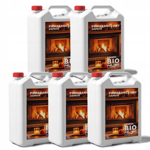 BIOETANOL BIOPALIWO do kominków pomarańcza 25L
