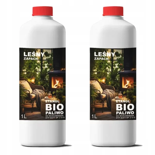 BIOETANOL BIOPALIWO do kominków zapach leśny 2L (2X1L)
