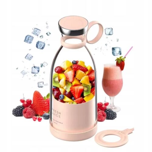 Biały blender bezprzewodowy Fresh Juice 350 ml - obrazek 3
