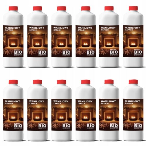 BIOPALIWO zapachowe BIOETANOL PŁYN paliwo do BIOKOMINKA wanilia 12L (12x1L)