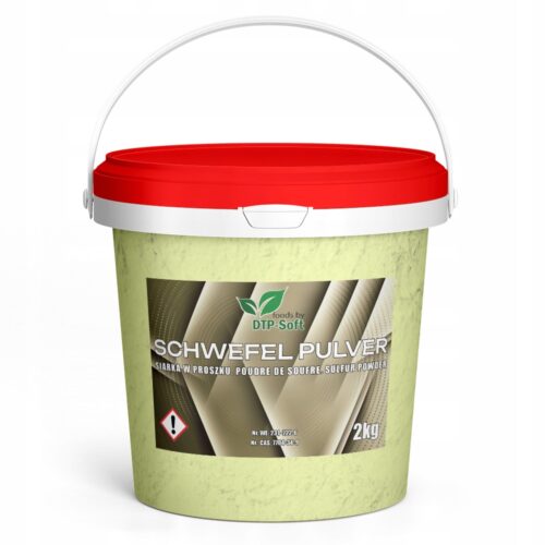 Siarka mielona proszek 2kg Czysta 99,9% w wiaderku Nawóz 2 kg - obrazek 2