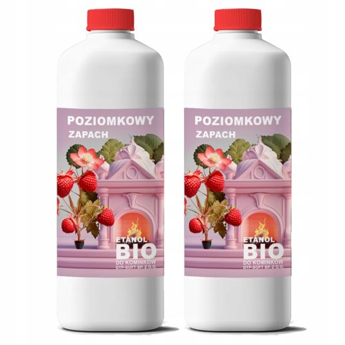 BIOPALIWO zapachowe BIOETANOL PŁYN paliwo do BIOKOMINKA poziomka 2L (2x1L)