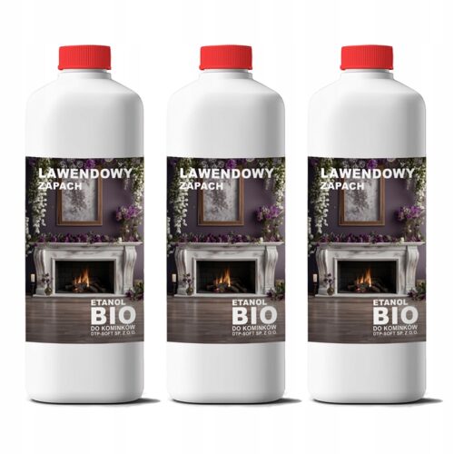 BIOPALIWO zapachowe BIOETANOL PŁYN paliwo do BIOKOMINKA lawenda 3L (3x1L)